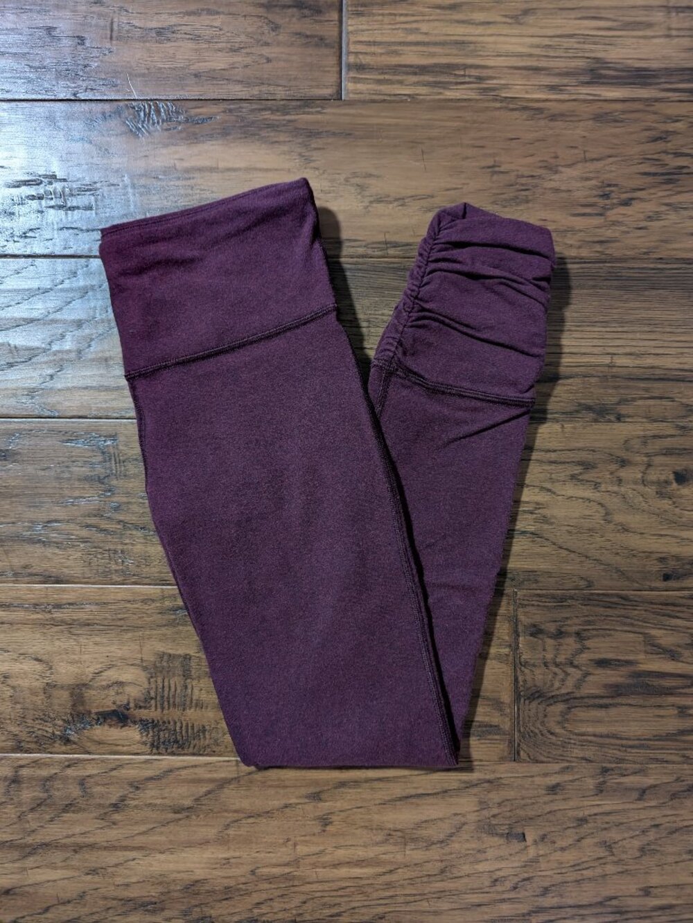 GapFit ruched ankle leggings heathered purple size XS